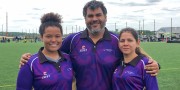 Kim Scott (JPH), Juancho Perez Leon y Katherine Vargas (Perú)