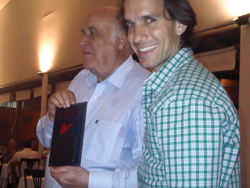 Tony von Ondarza, Presidente de la PAHF President, y Carlos Manuel Lazarte, Federación Peruana