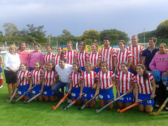 Paraguay national team with President Federico Franco