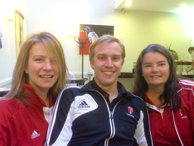 Sandra Millward, Josh Ferguson and Celia Plottel (Canada staff)