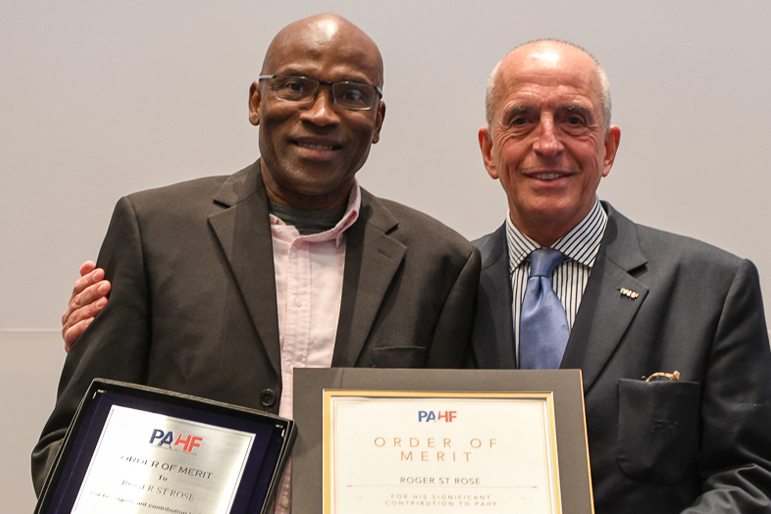 2019 Congress, Lima - PAHF Order of Merit to Roger St. Rose (TTO)