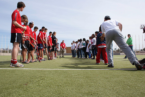 Canada donates hockey gear at Hermosillo