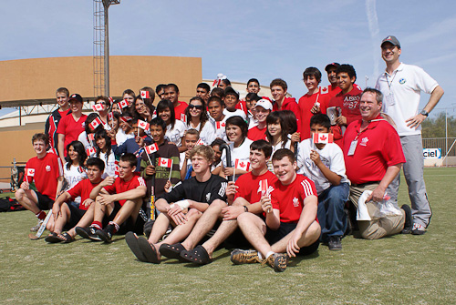 Canada donates hockey gear at Hermosillo