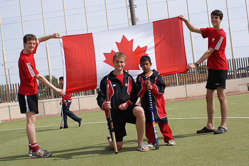 Canada donates hockey gear at Hermosillo